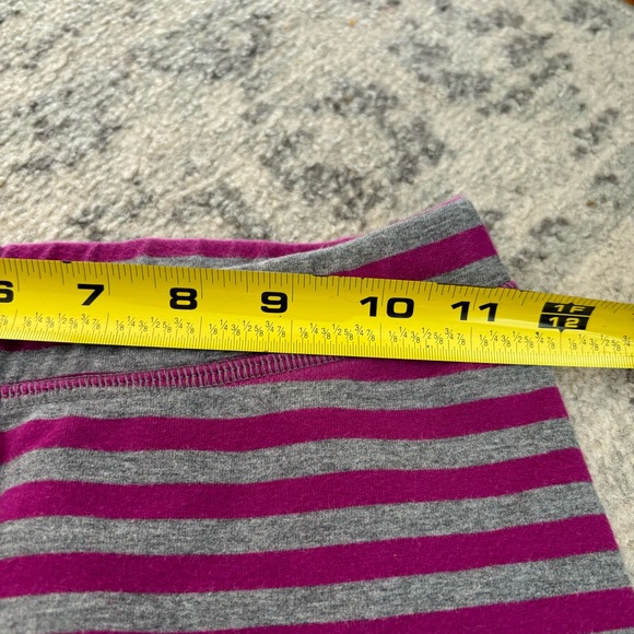 Hanna andersson girls size 10 leggings sweatpants striped heart knees - Picture 4 of 9